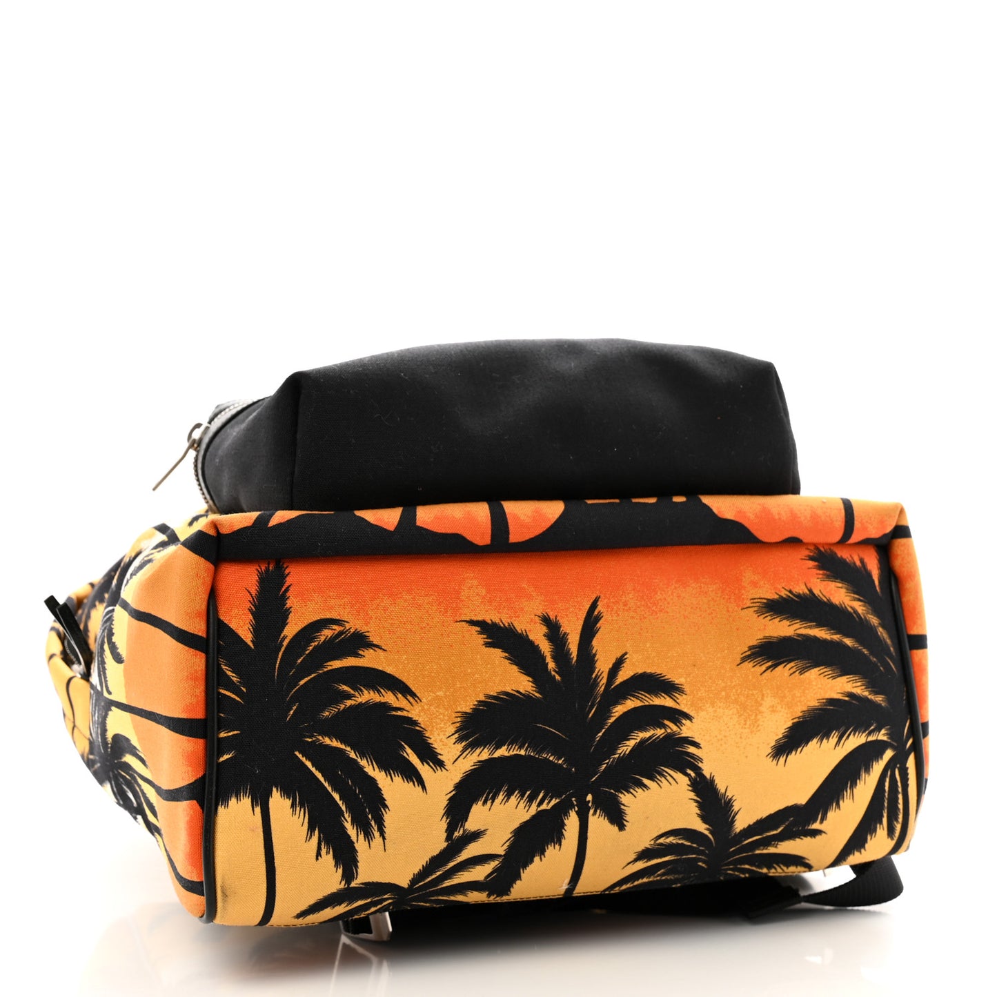 Nylon Palm Tree Sunset Print Hunting Backpack Red Yellow Black