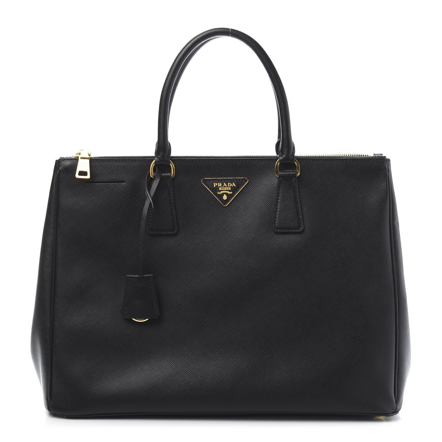 Prada Saffiano Large Galleria Double Zip Tote Black 1 of 12