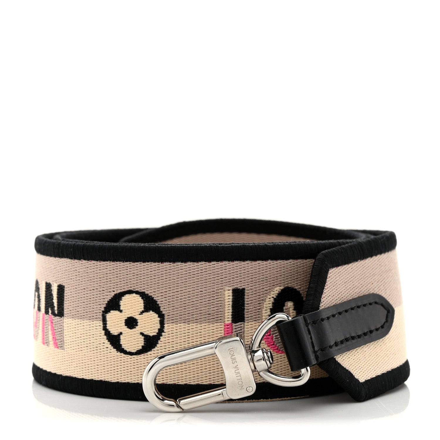 Louis Vuitton Jacquard Diane Shoulder Strap Black 1 of 4