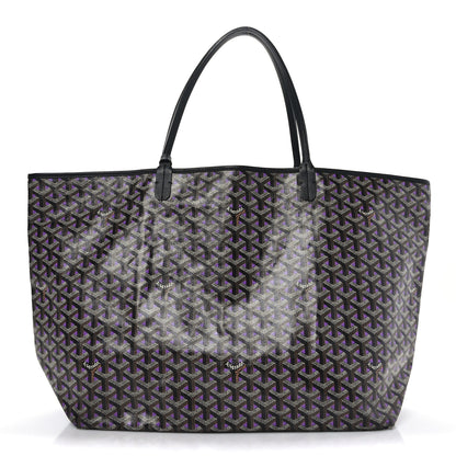 Goyard Goyardine Saint Louis Claire Voie GM Black Purple 1 of 8