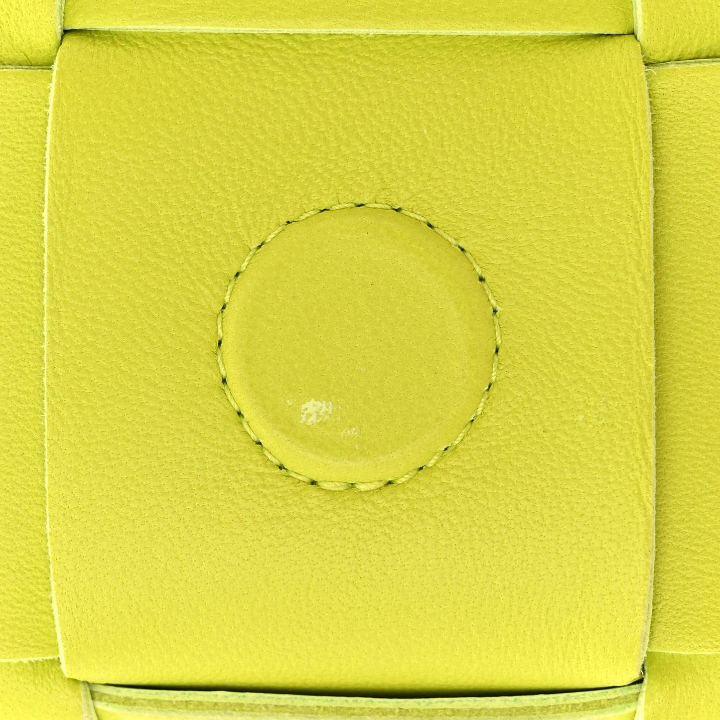 Lambskin Maxi Intrecciato Cassette Crossbody Bag Acid Kiwi