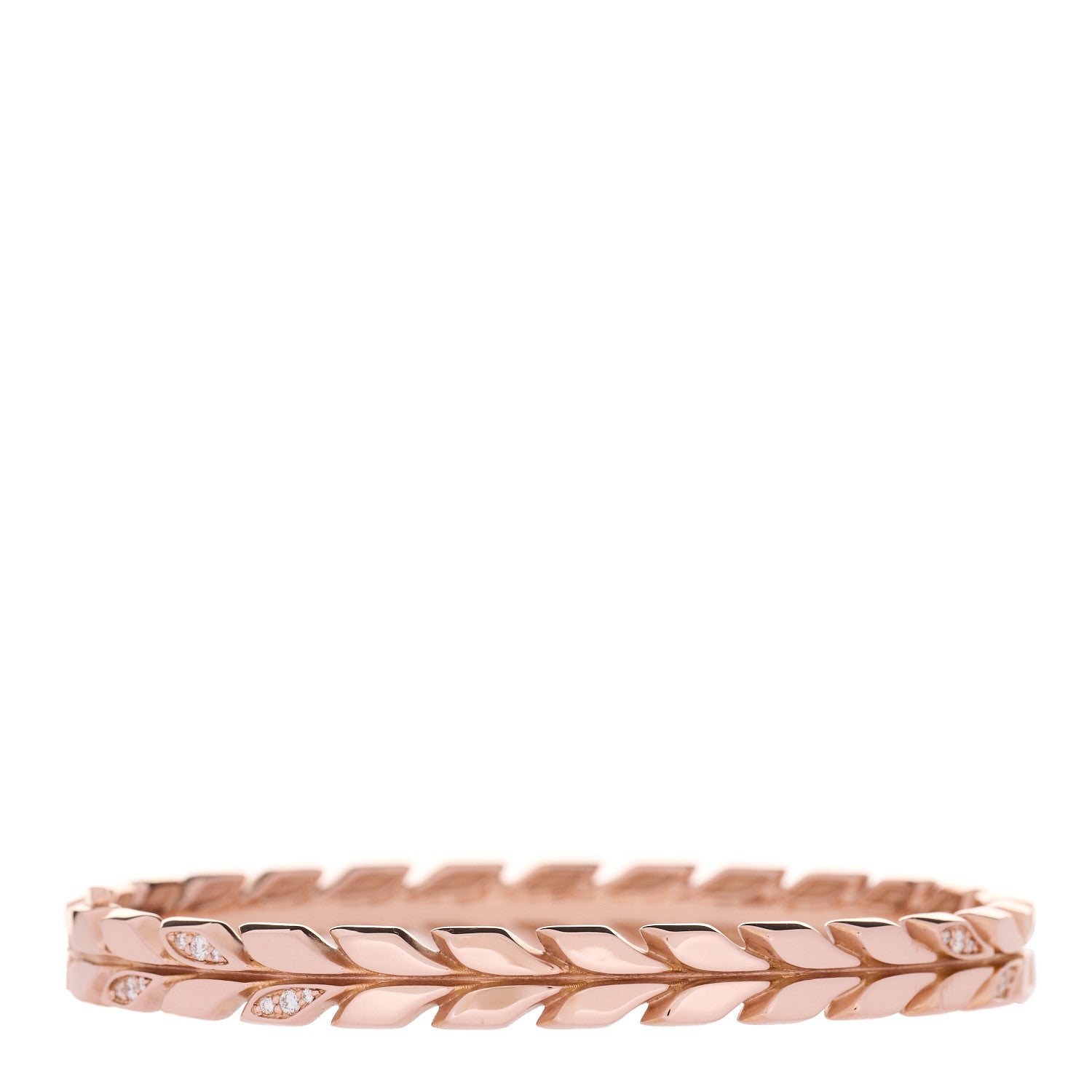 Tiffany 18K Rose Gold Diamond Victoria Vine Bracelet 3 of 5