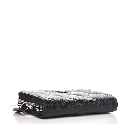 Chanel Caviar Quilted Zip Coin Purse Black 4 of 8