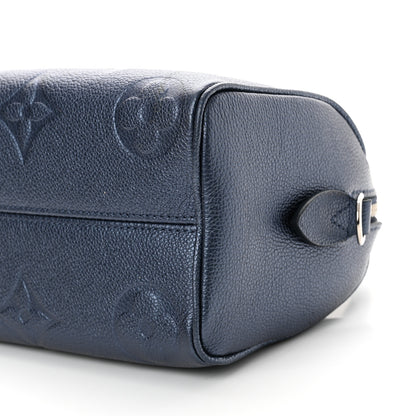 Louis Vuitton Metallic Empreinte Monogram Giant Speedy Bandouliere 20 Navy Nacre 9 of 9