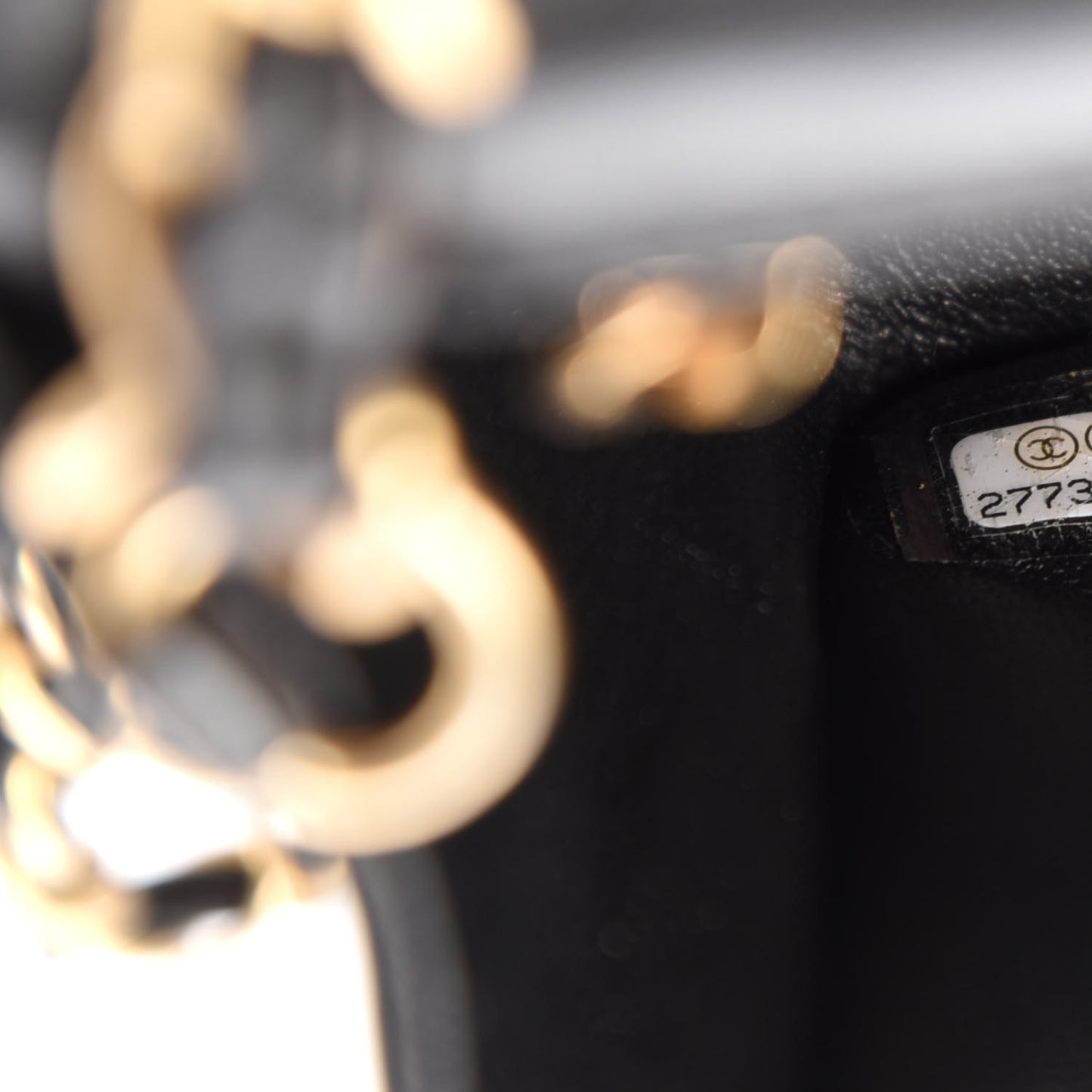 Lambskin Quilted Mini Rectangular Flap Black