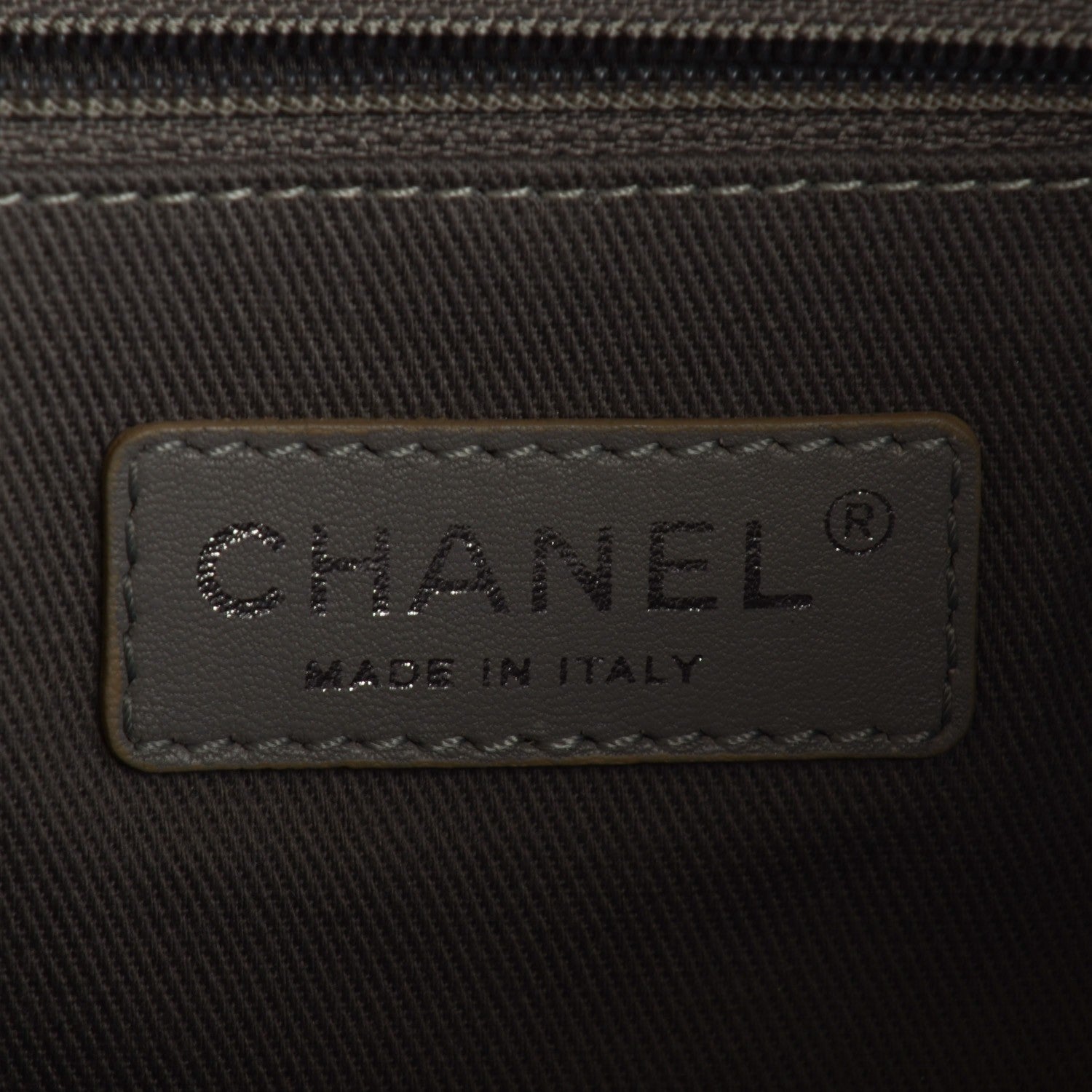 Chanel Canvas Deauville Large Tote Grey 6 of 8