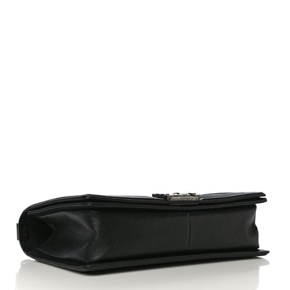 Chanel Grained Calfskin Quilted New Medium Boy Flap Black 4 of 18