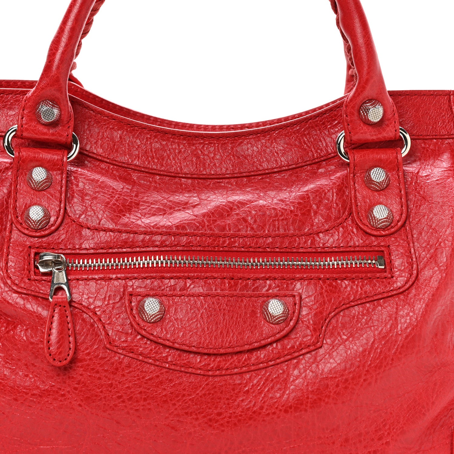 Balenciaga Agneau Giant 12 Silver Hardware City Coquelicot 9 of 11