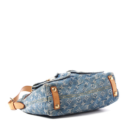 Louis Vuitton Monogram Denim Baggy PM Blue 3 of 8