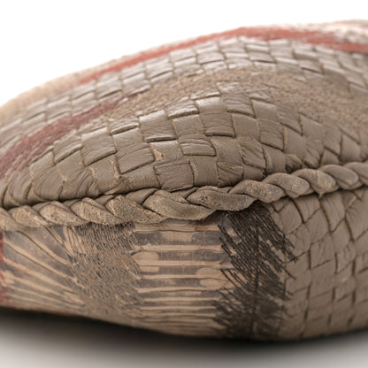 Bottega Veneta Nappa Snakeskin Embroidered Intrecciato Large Veneta Hobo Beige Multicolor 8 of 12