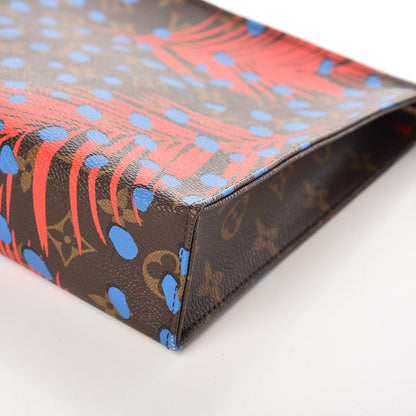 Louis Vuitton Monogram Jungle Dots Toiletry Pouch 26 Coquelicot Denim 11 of 14