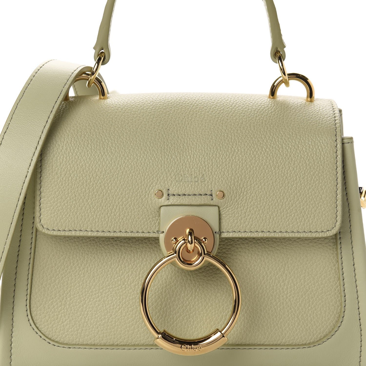 Chloe Calfskin Mini Tess Day Bag Light Eucalyptus 11 of 11
