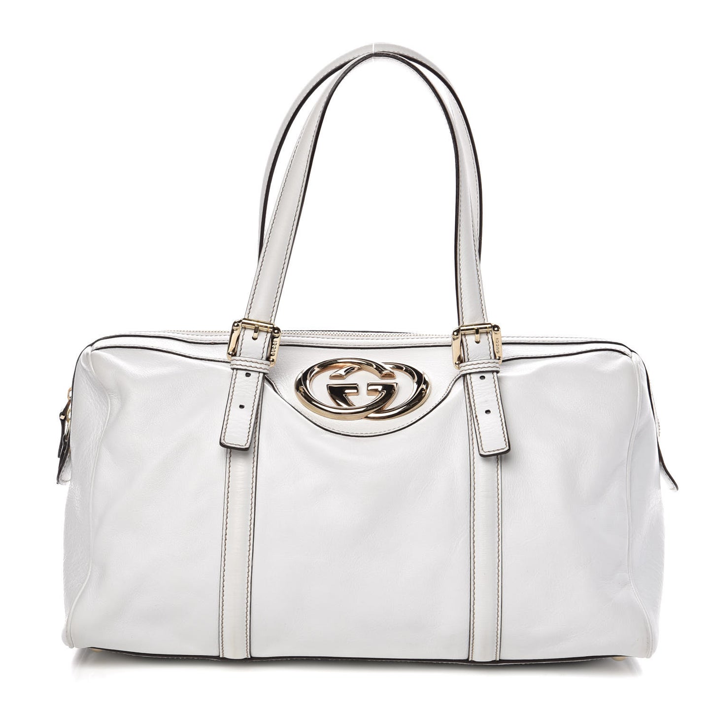 Calfskin Medium Britt Boston White