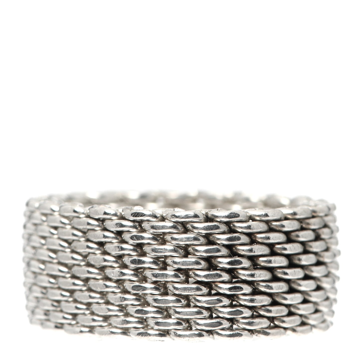Sterling Silver Somerset Mesh Ring 58 8.25