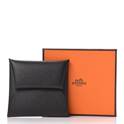 Hermes Epsom Bastia Coin Purse Black 8 of 8