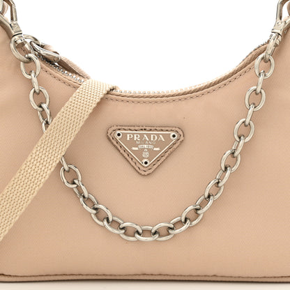 Prada Tessuto Nylon Saffiano Mini Re-Edition 2000 Shoulder Bag Cammeo 8 of 10