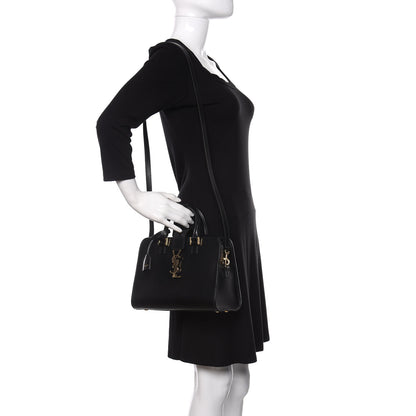Saint Laurent Calfskin Monogram Baby Cabas Black 2 of 10