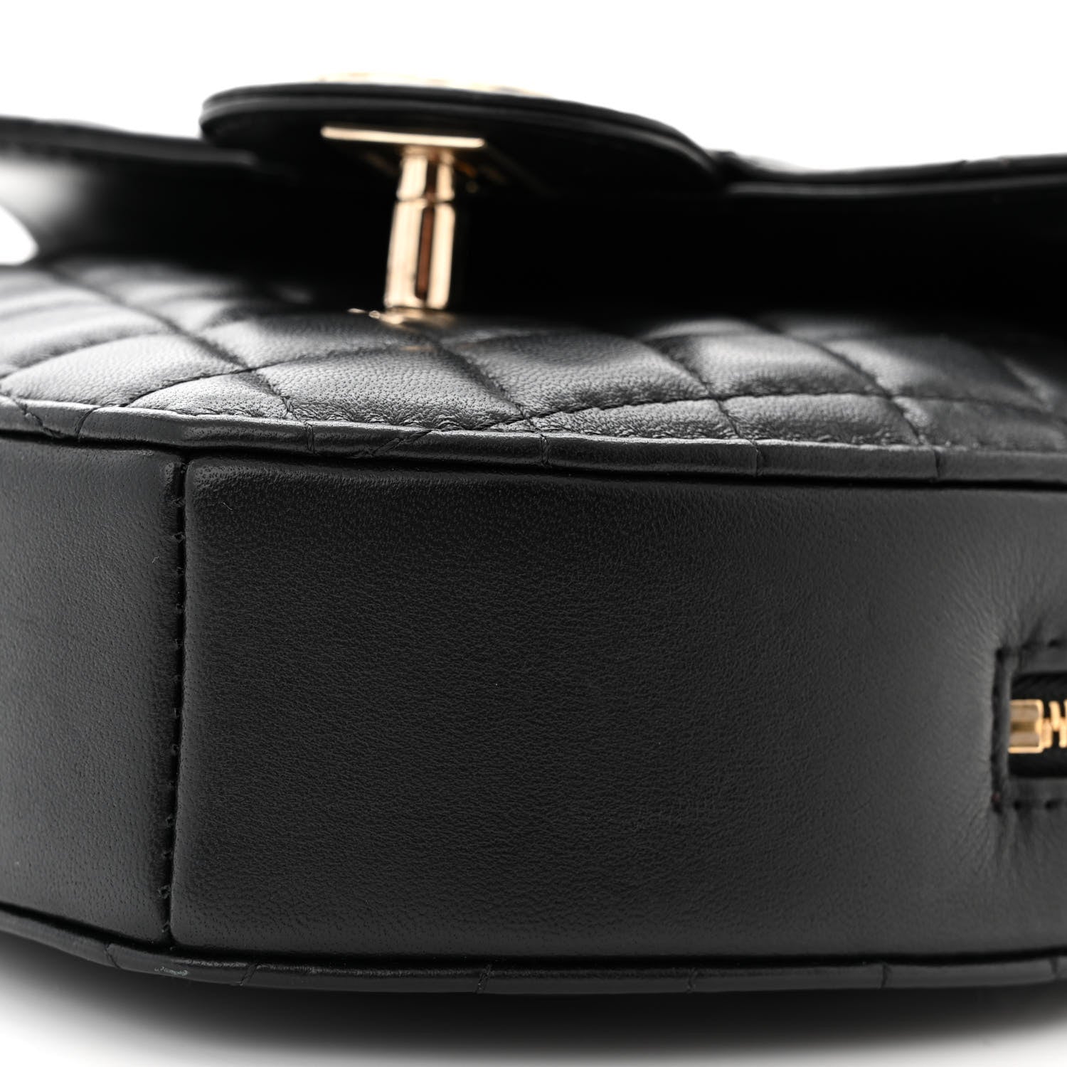 Chanel Lambskin Quilted CC In Love Heart Bag Black 10 of 10