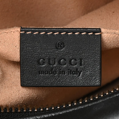 Gucci Calfskin Matelasse Mini GG Marmont Chain Shoulder Bag Black 6 of 15