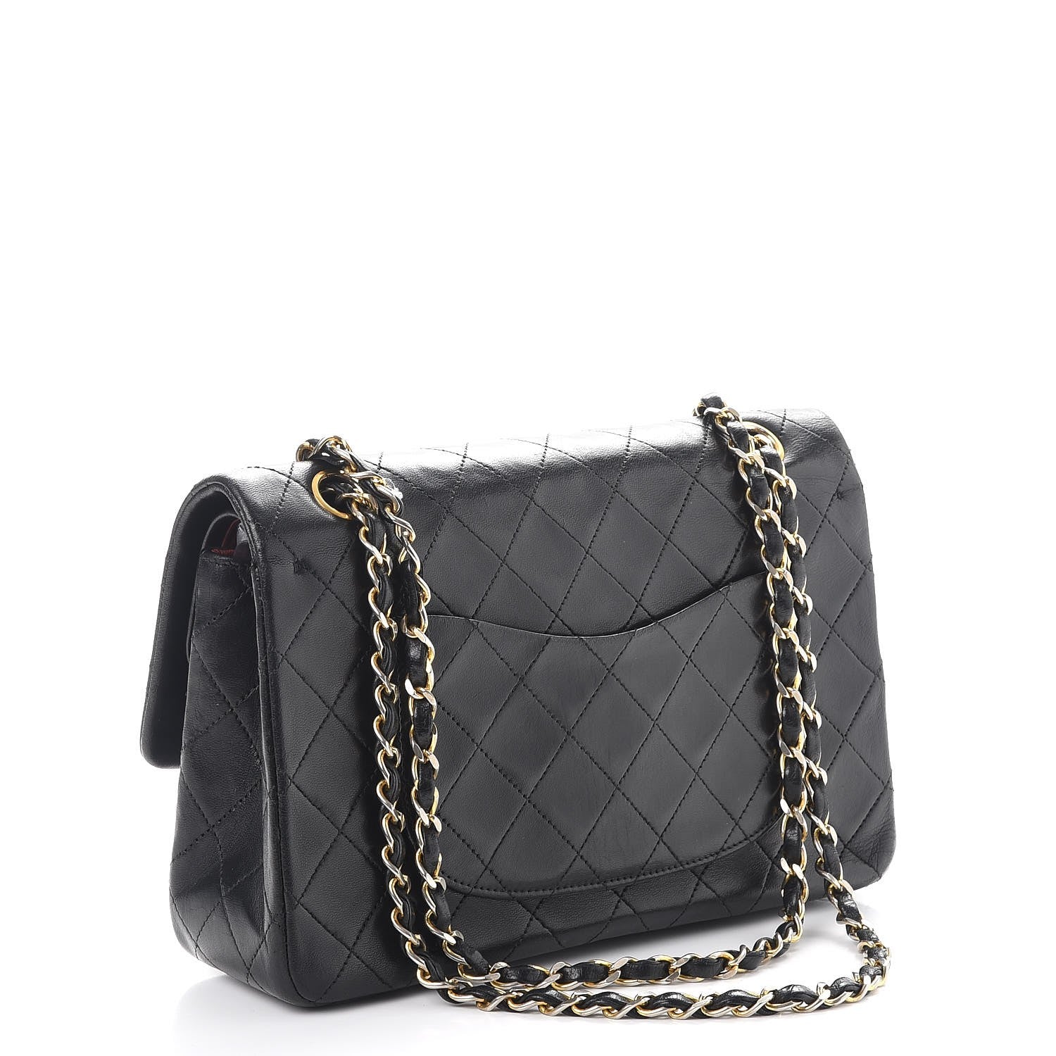 Chanel Lambskin Quilted Medium Double Flap Black 4 of 10