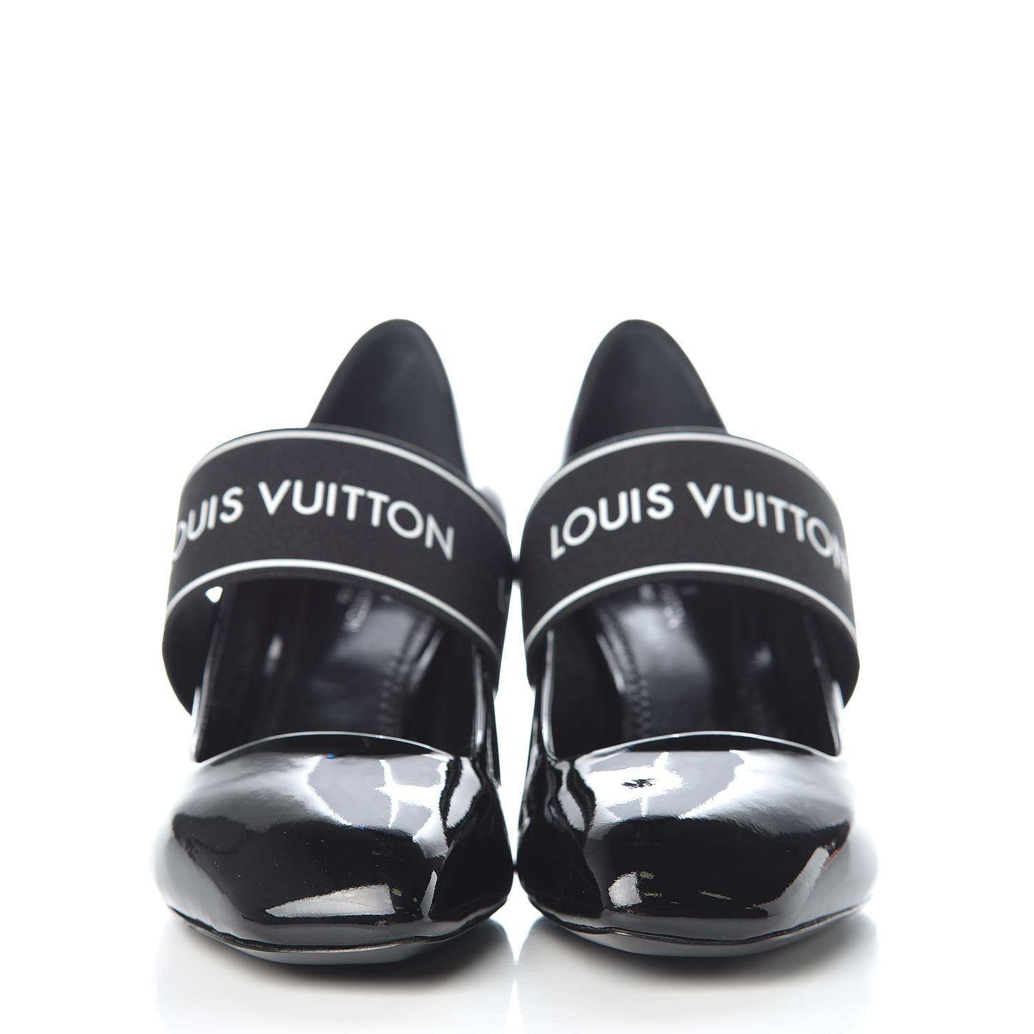 Louis Vuitton Patent Uncover Pumps 36 Black 2 of 10