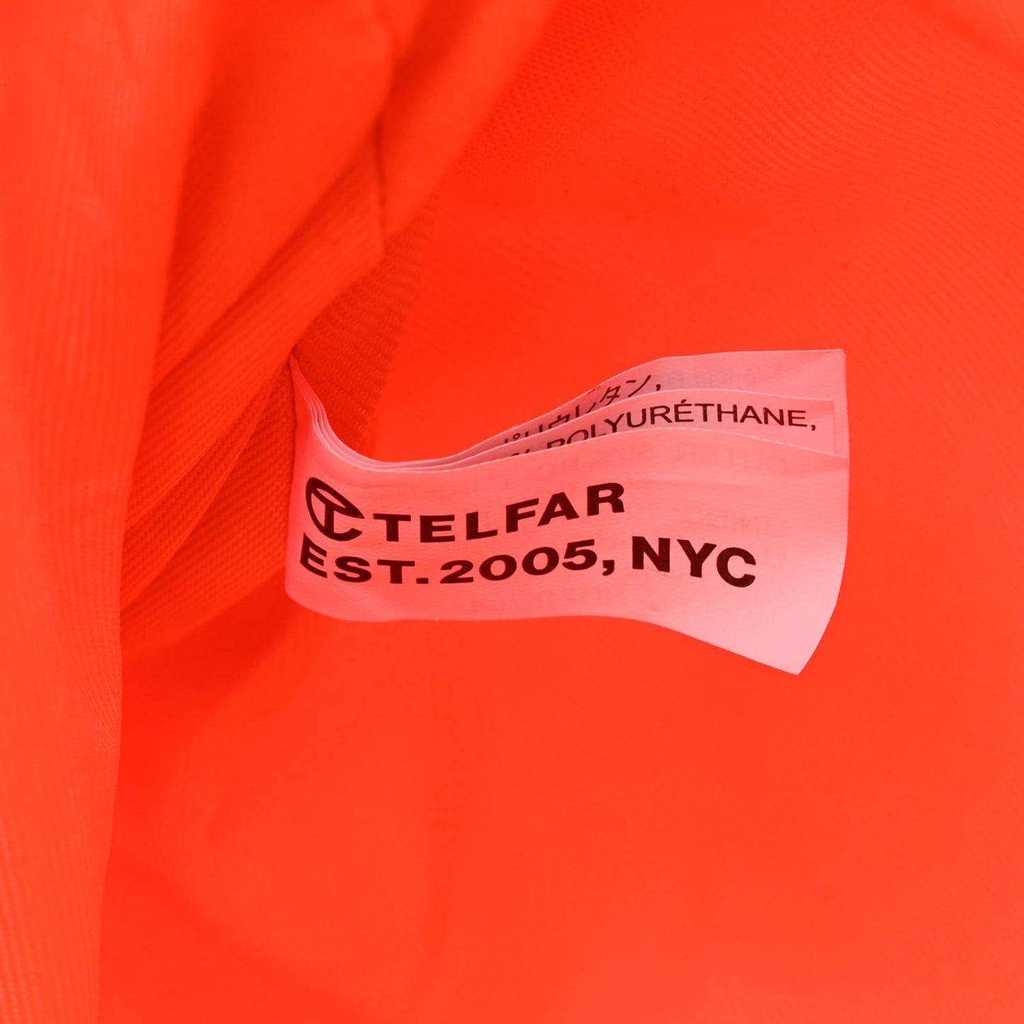 Vegan Leather Large Shopping Bag Orange