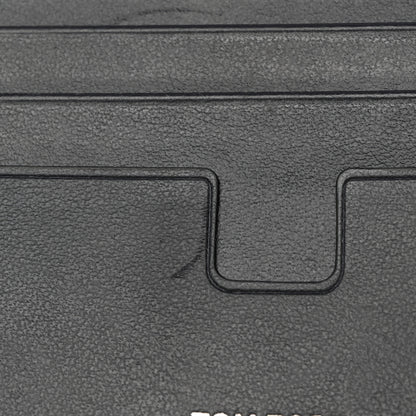 Tom Ford Glossy Calfskin Crocodile Embossed T Line Classic Bi-Fold Wallet Ink 7 of 7