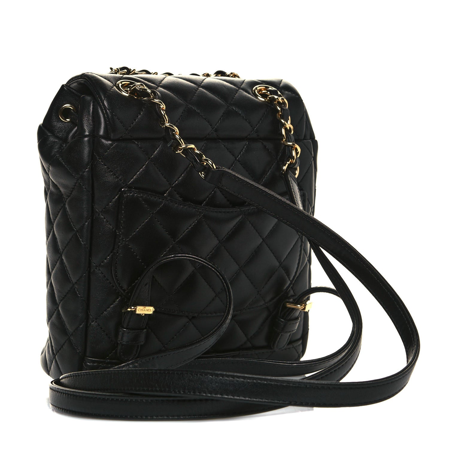 Chanel Calfskin Quilted Mini Urban Spirit Backpack Black 3 of 12