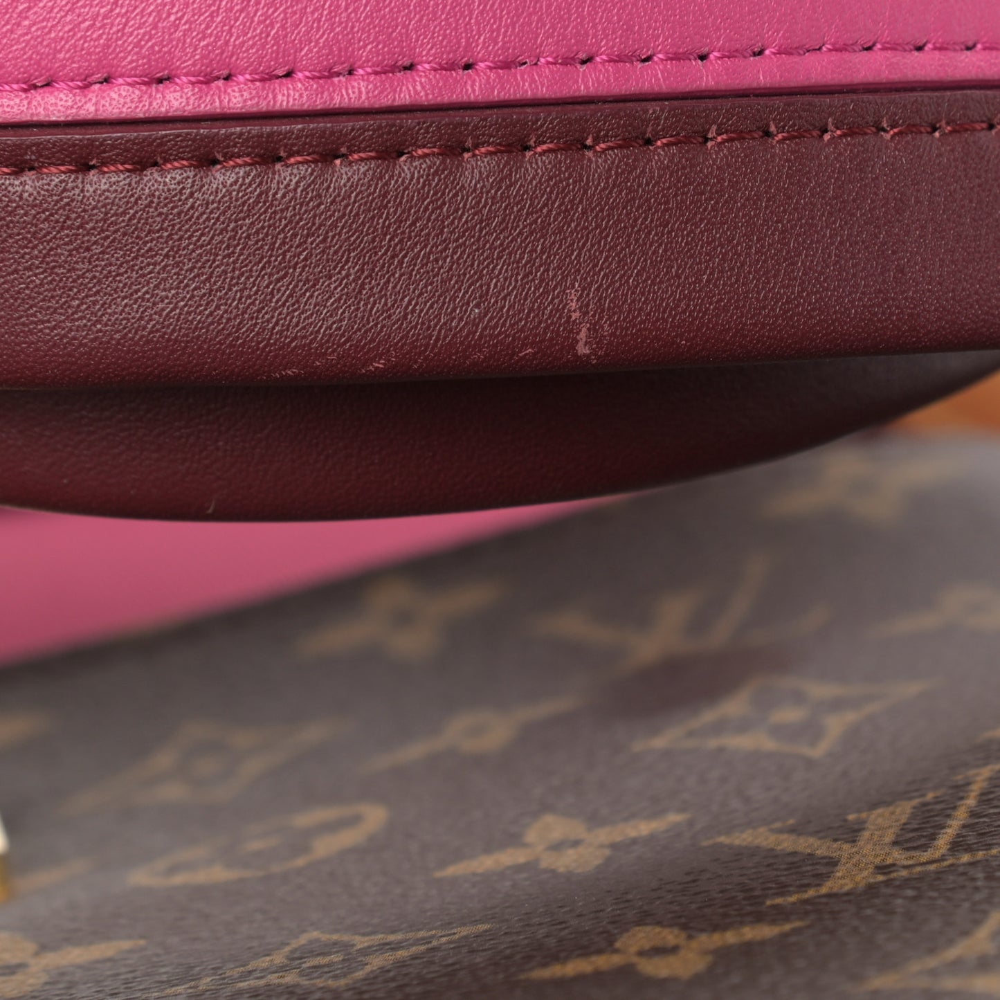 Monogram Cluny BB Bordeaux Fuchsia