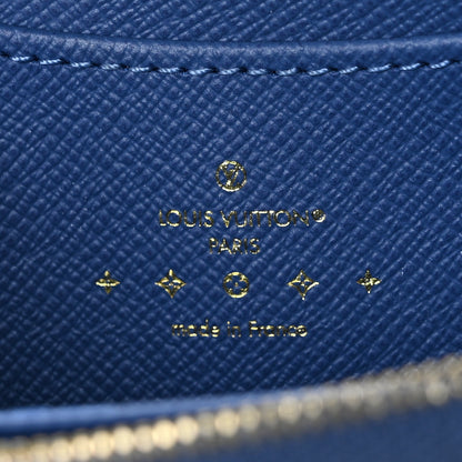 Louis Vuitton Denim Monogram Zippy Coin Purse Blue 6 of 9