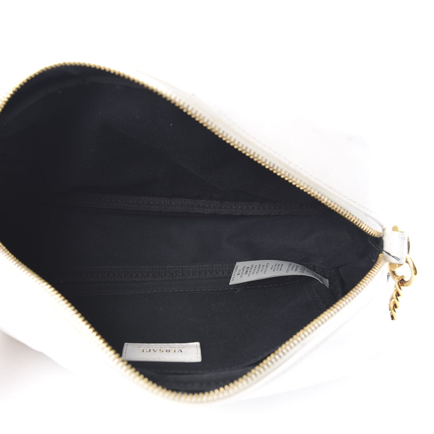 Nappa Quilted Medusa Tribute Camera Bag White