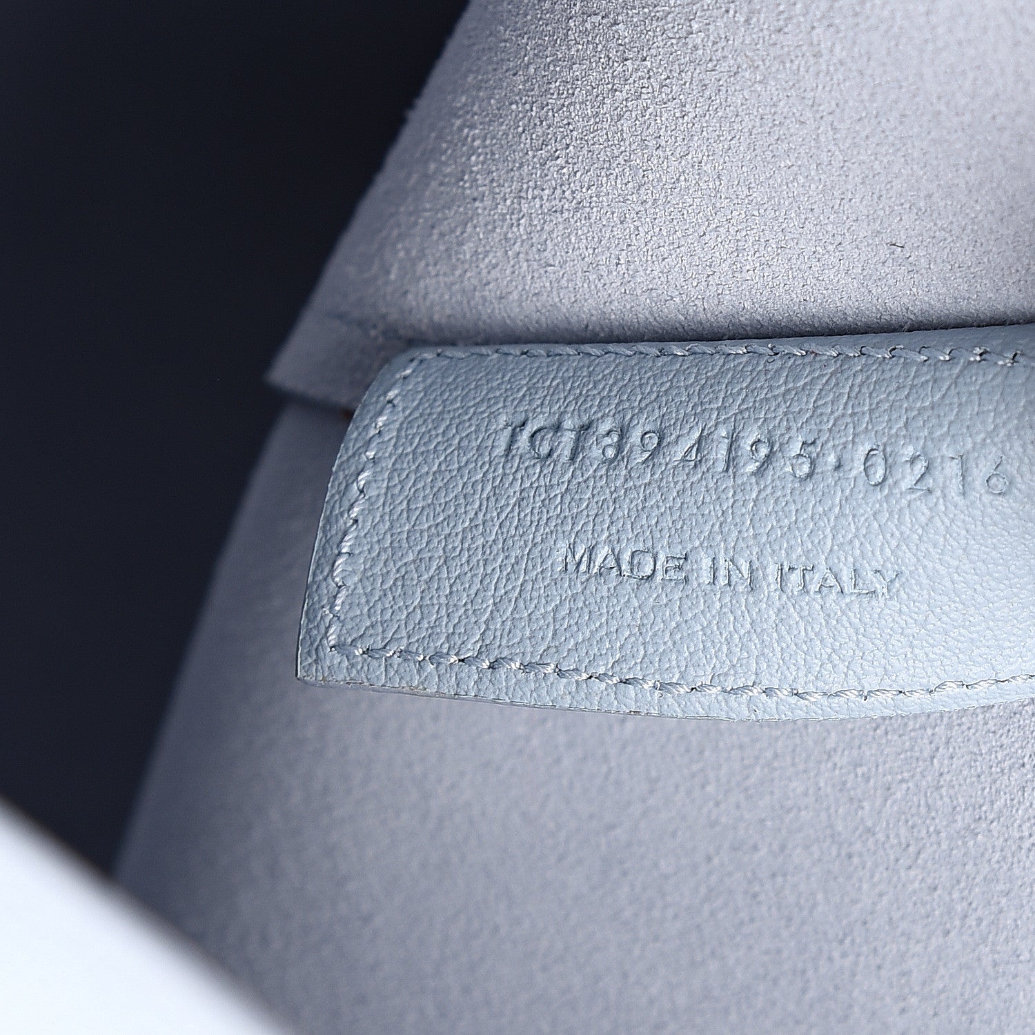 Saint Laurent Calfskin Large Shopping Tote Light Blue 6 of 9