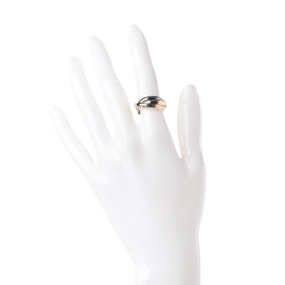 Cartier 18K Pink Yellow White Gold Classic Les Must De Trinity Ring 51 5.75 2 of 5