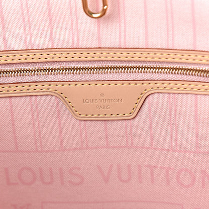Louis Vuitton Damier Azur Neo Neverfull MM Rose Ballerine 7 of 13