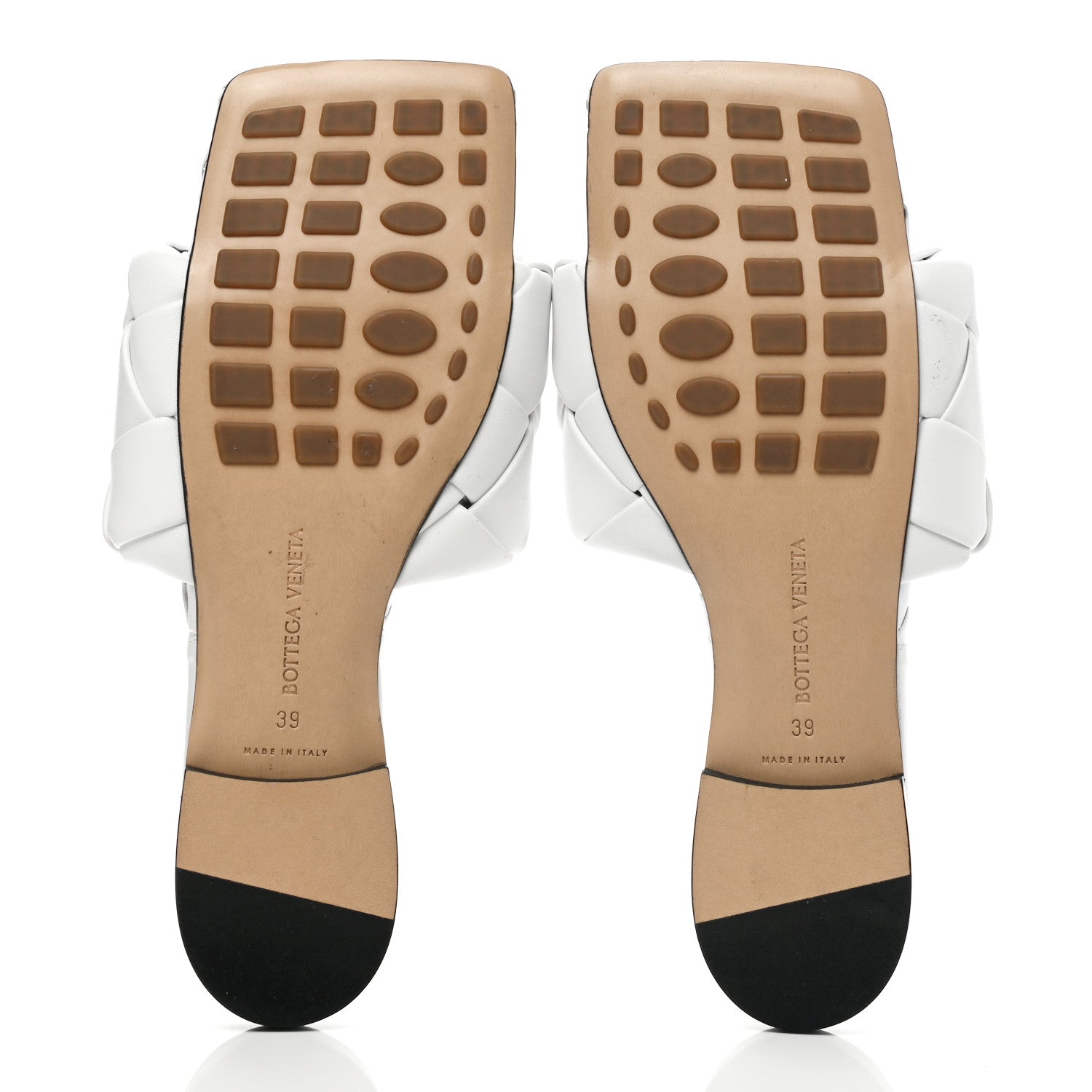 Bottega Veneta Nappa Maxi Intrecciato Lido Flat Sandals 39 Optic White 5 of 7