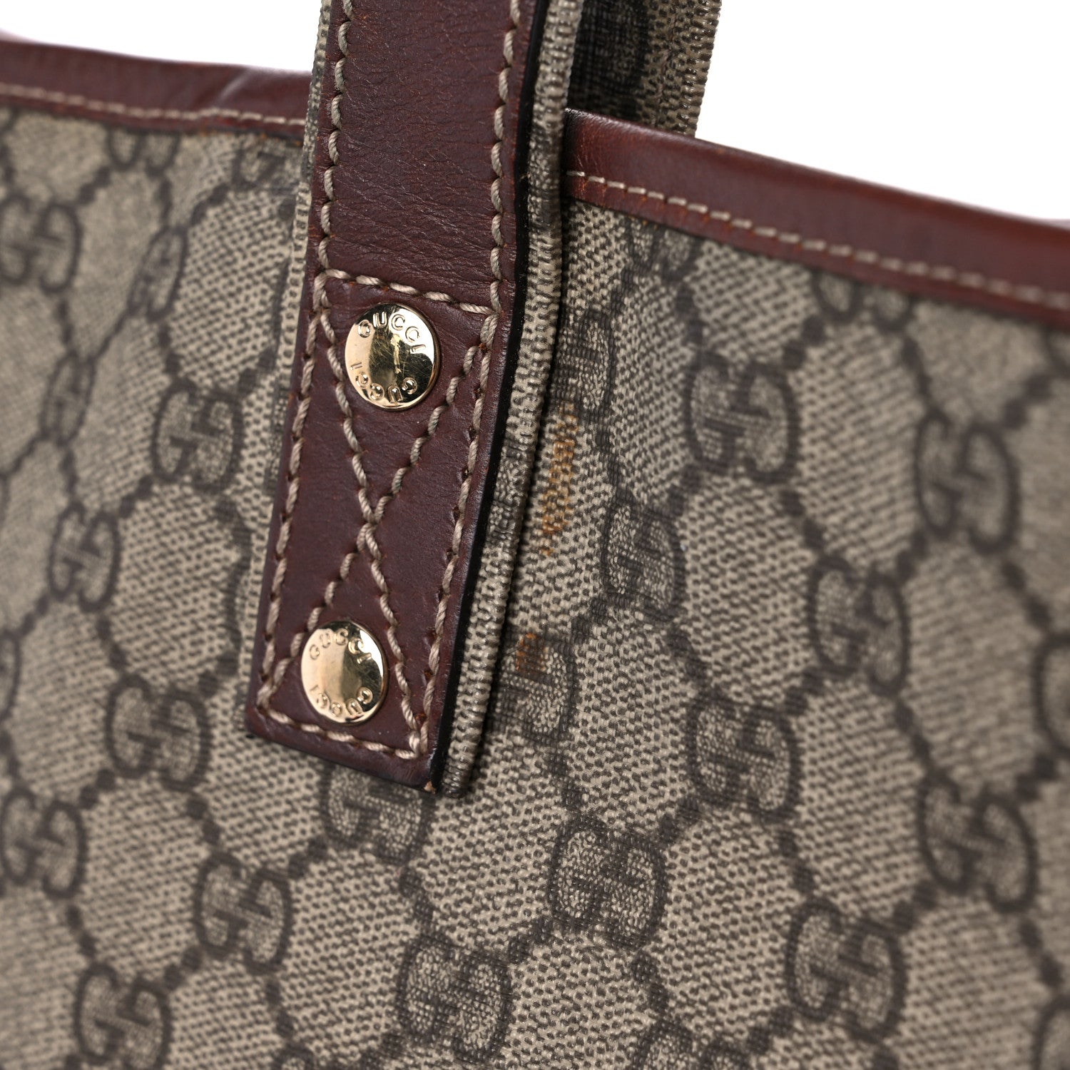 Gucci GG Plus Monogram Medium Signature Web Loop Tote Light Brown 13 of 23