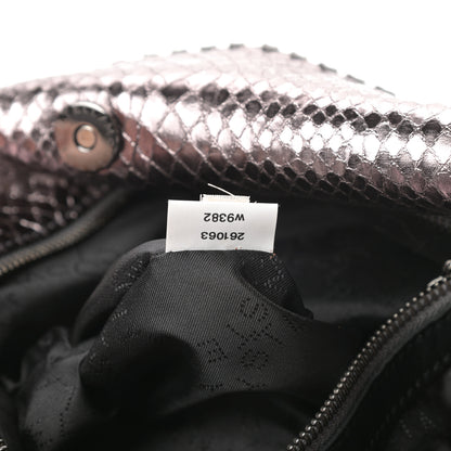 Stella McCartney Metallic Snakeskin Print Small Falabella Tote Ruthenium 7 of 10
