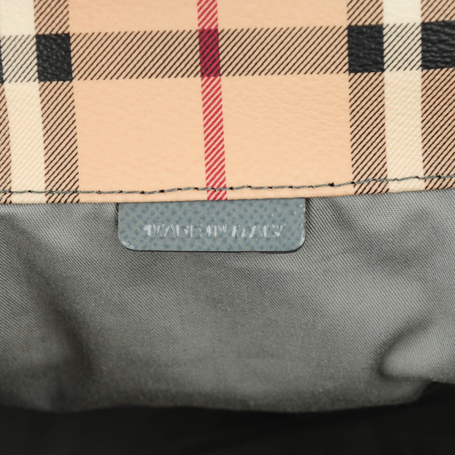 Burberry Haymarket Check Small Canterbury Tote Eucalyptus Grey 7 of 7