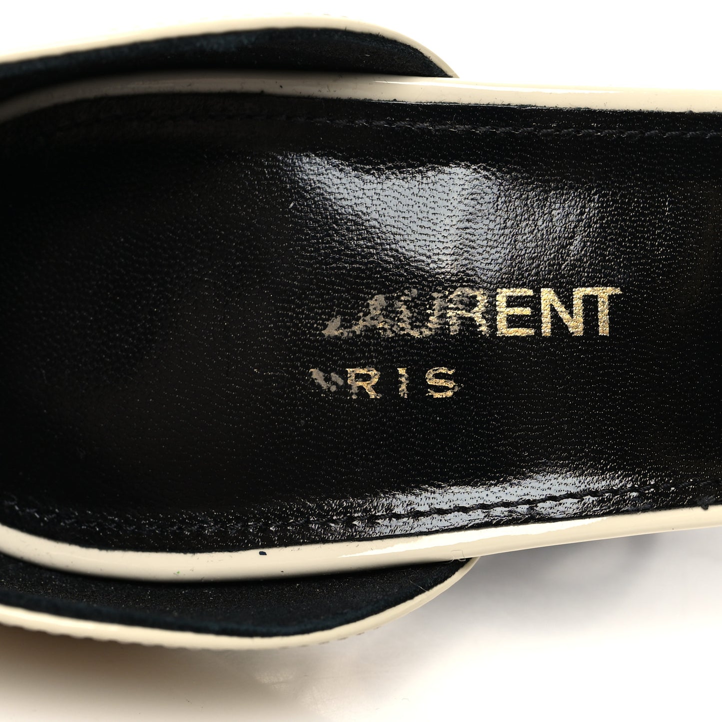 Patent Calfskin Opyum 110 Sandals 39 Neutro