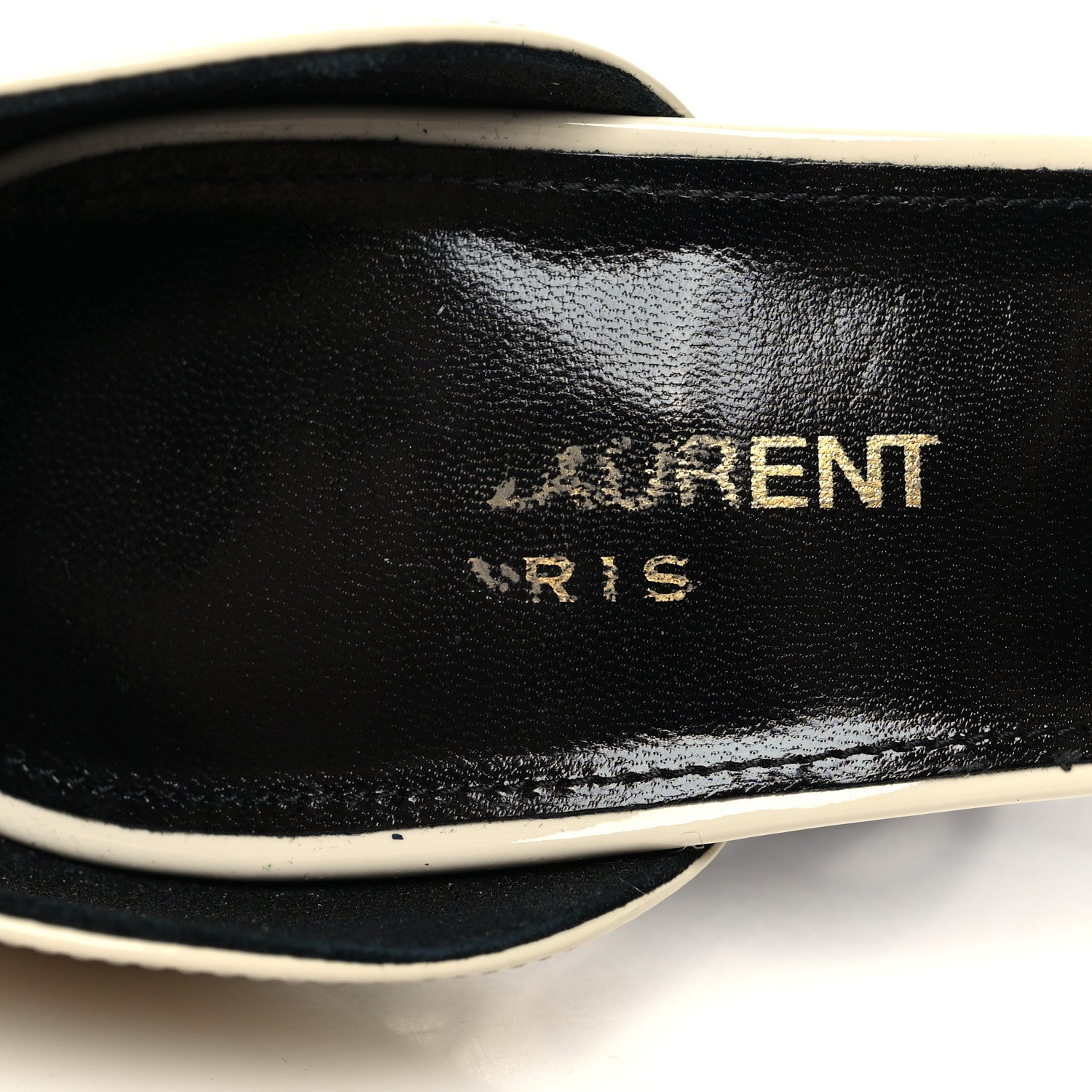 Saint Laurent Patent Calfskin Opyum 110 Sandals 39 Neutro 7 of 10