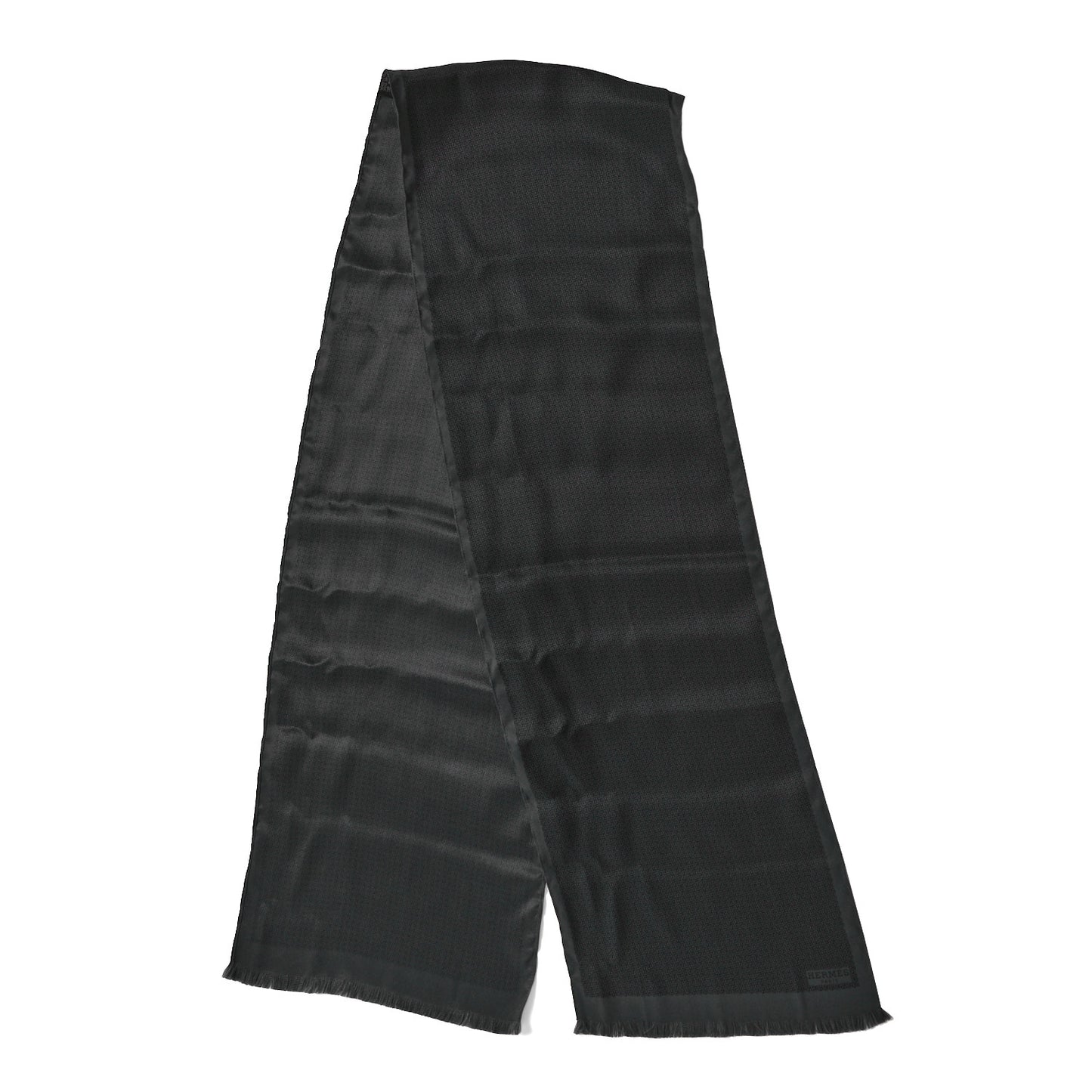 Silk Cravate Foulard Flying Carpet Scarf Black