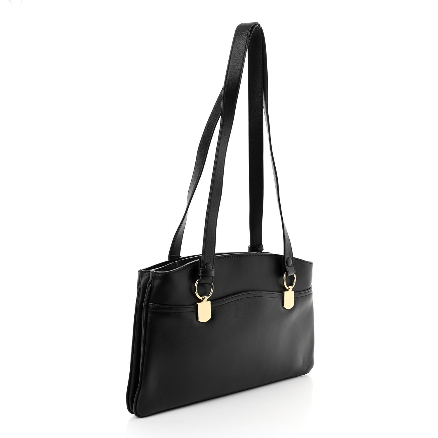 Gucci Vitello Palmellato Lux Large Arli Top Handle Bag Black 3 of 10