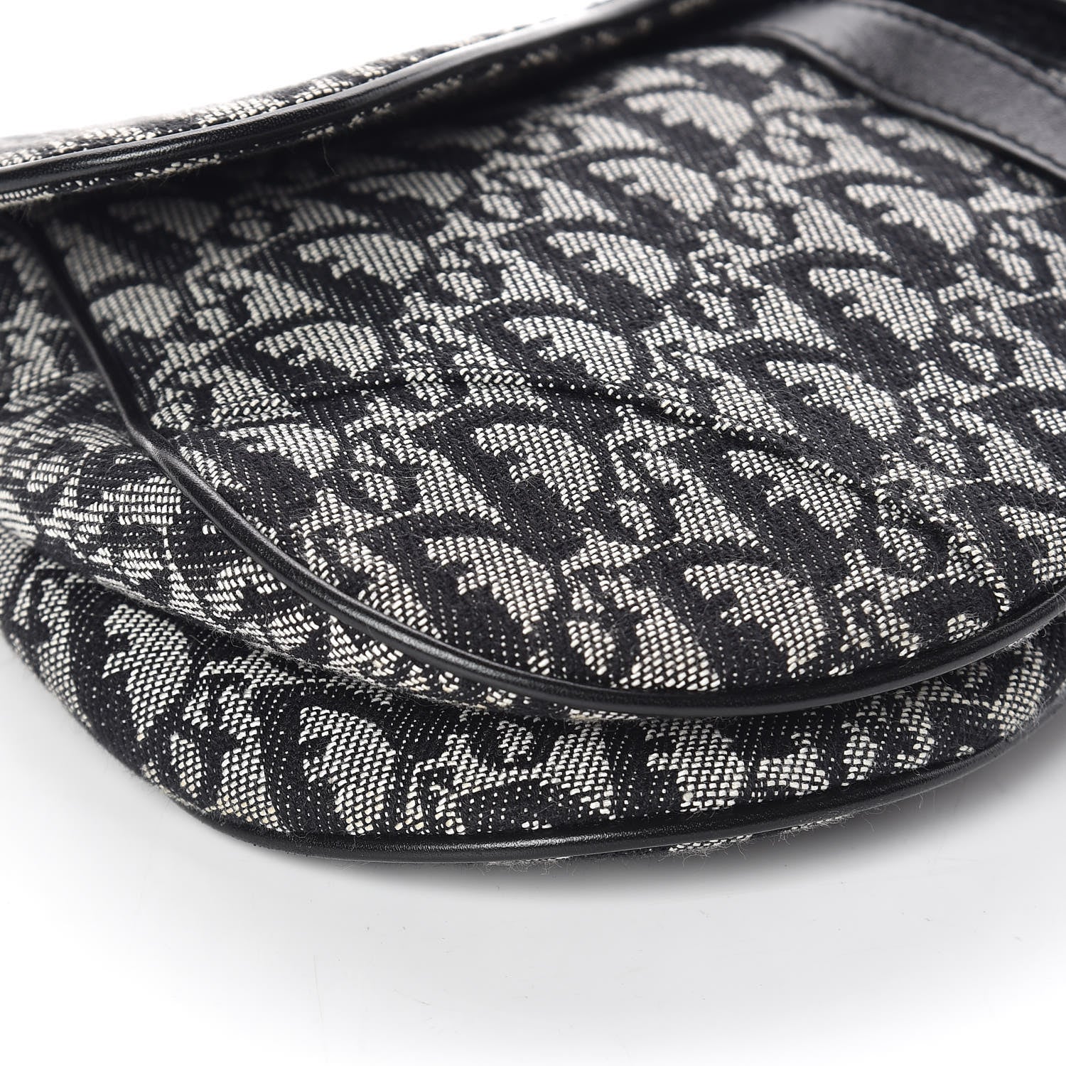 Christian Dior Monogram Saddle Bag Black 8 of 11