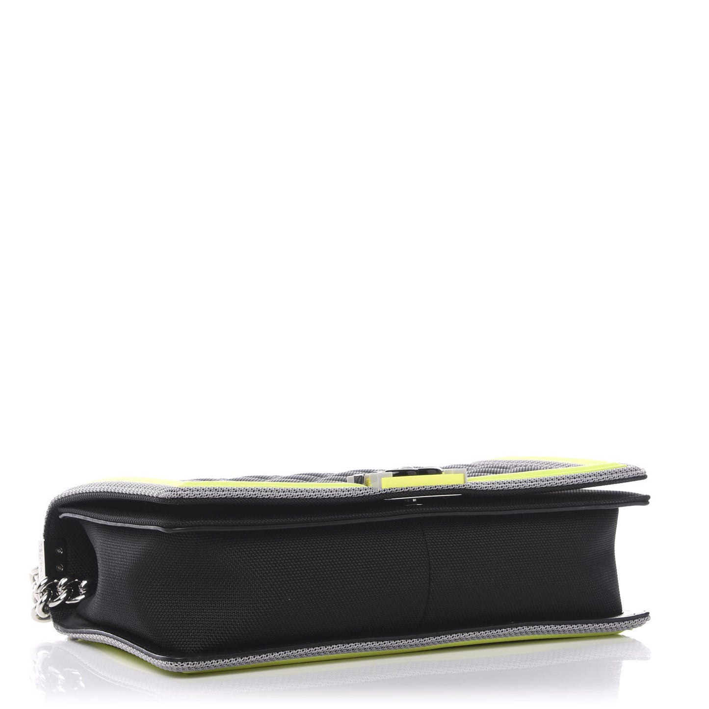 Canvas Quilted New Medium Fluo Boy Flap Black Grey Yellow