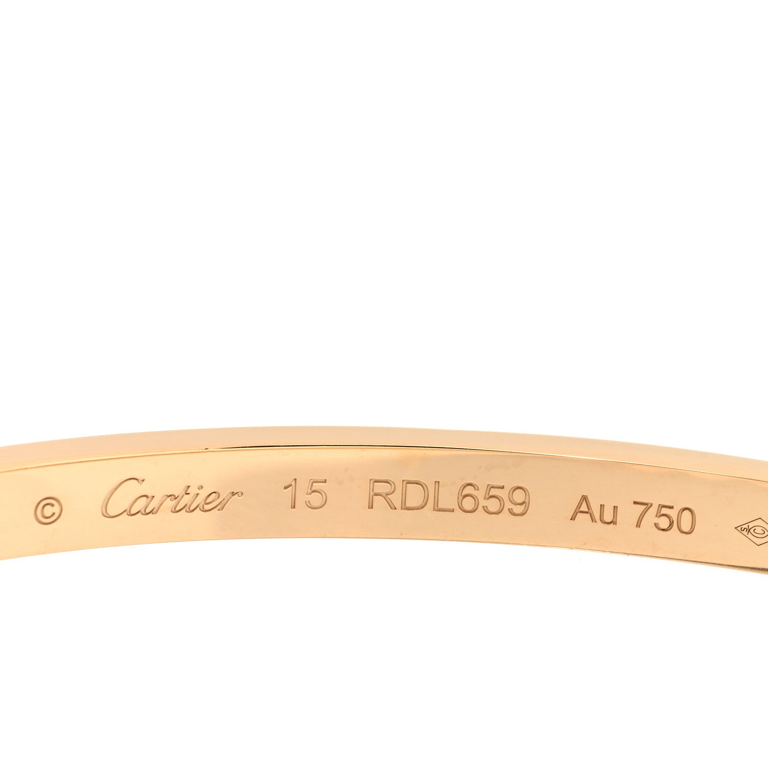 Cartier 18K Yellow Gold Small LOVE Bracelet 15 3 of 5