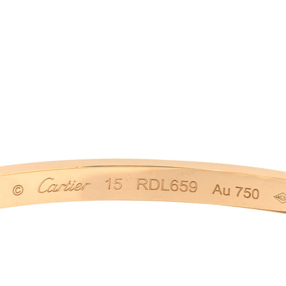 Cartier 18K Yellow Gold Small LOVE Bracelet 15 3 of 5