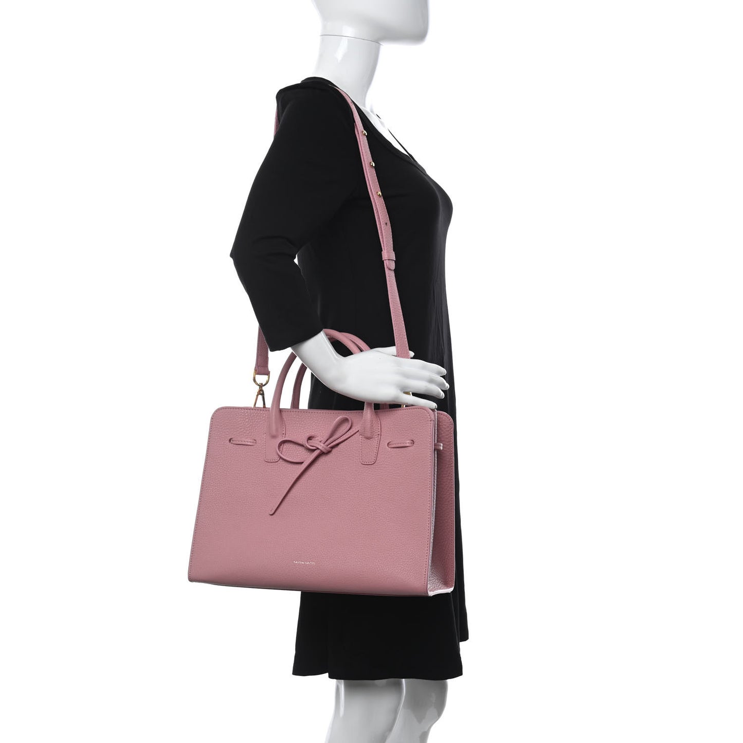 Tumbled Calfskin Sun Bag Peony