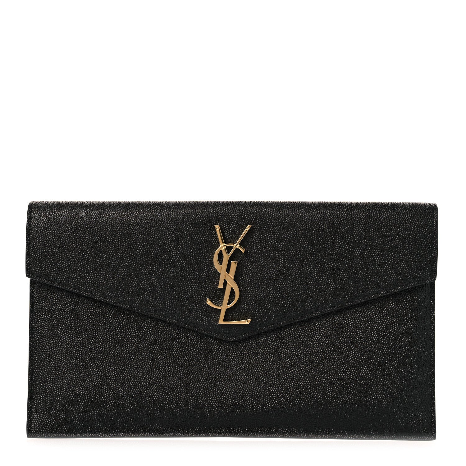 Saint Laurent Grain De Poudre Uptown Pouch Black 1 of 9