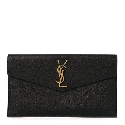 Saint Laurent Grain De Poudre Uptown Pouch Black 1 of 9