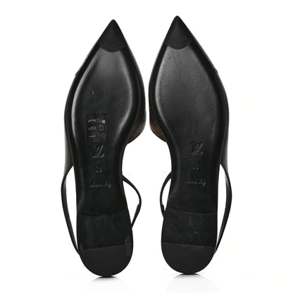 Louis Vuitton Patent Monogram Cherie Slingback Ballerina Flats 38 5 of 8